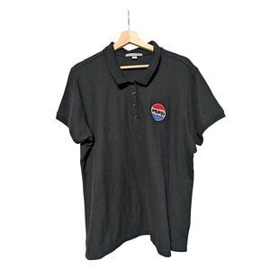 Pepsi Womens Polo Shirt Black Uniform Employee Womens Size XXL